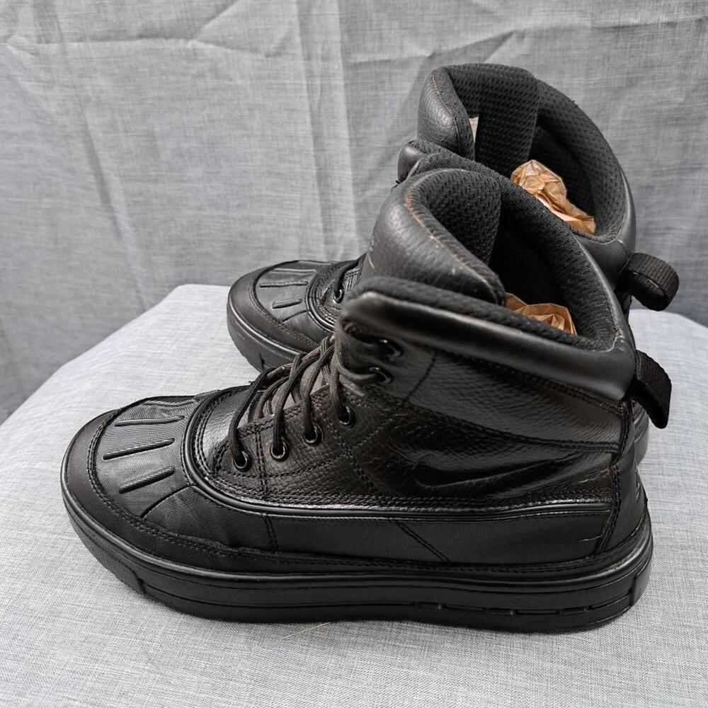 %Nike Boys Woodside 2 High Black Hiking Shoes Sneakers Size  7.5 Women /  A 34